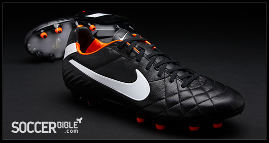 bruger håndbevægelse tom Nike Tiempo Legend IV Football Boots - Black/White/Orange - SoccerBible