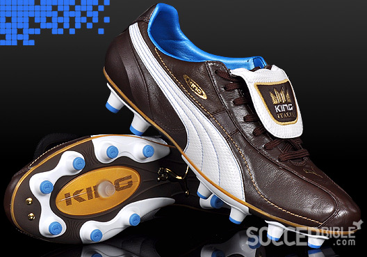 Heritage Football Boots - Puma King XL Italia Brown/White/Blue - 31/05/09 -  SoccerBible