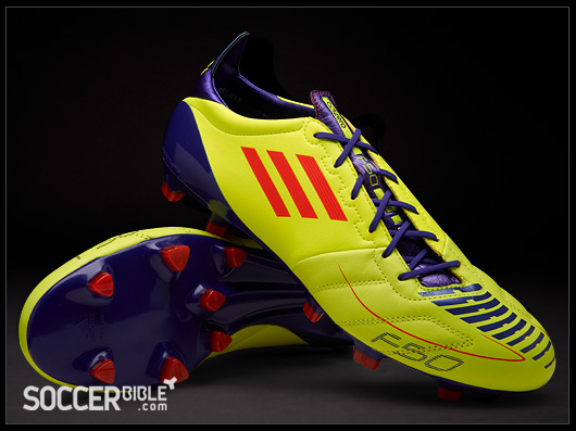 purple f50 football boots