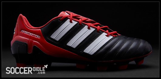black and red adidas predators