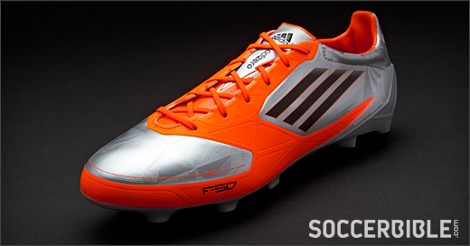 Mil millones segundo taller adidas f50 adizero miCoach Football Boots - Silver/Infrared - SoccerBible
