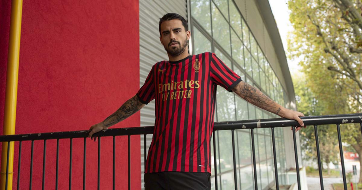 ac milan 120 years jersey for sale