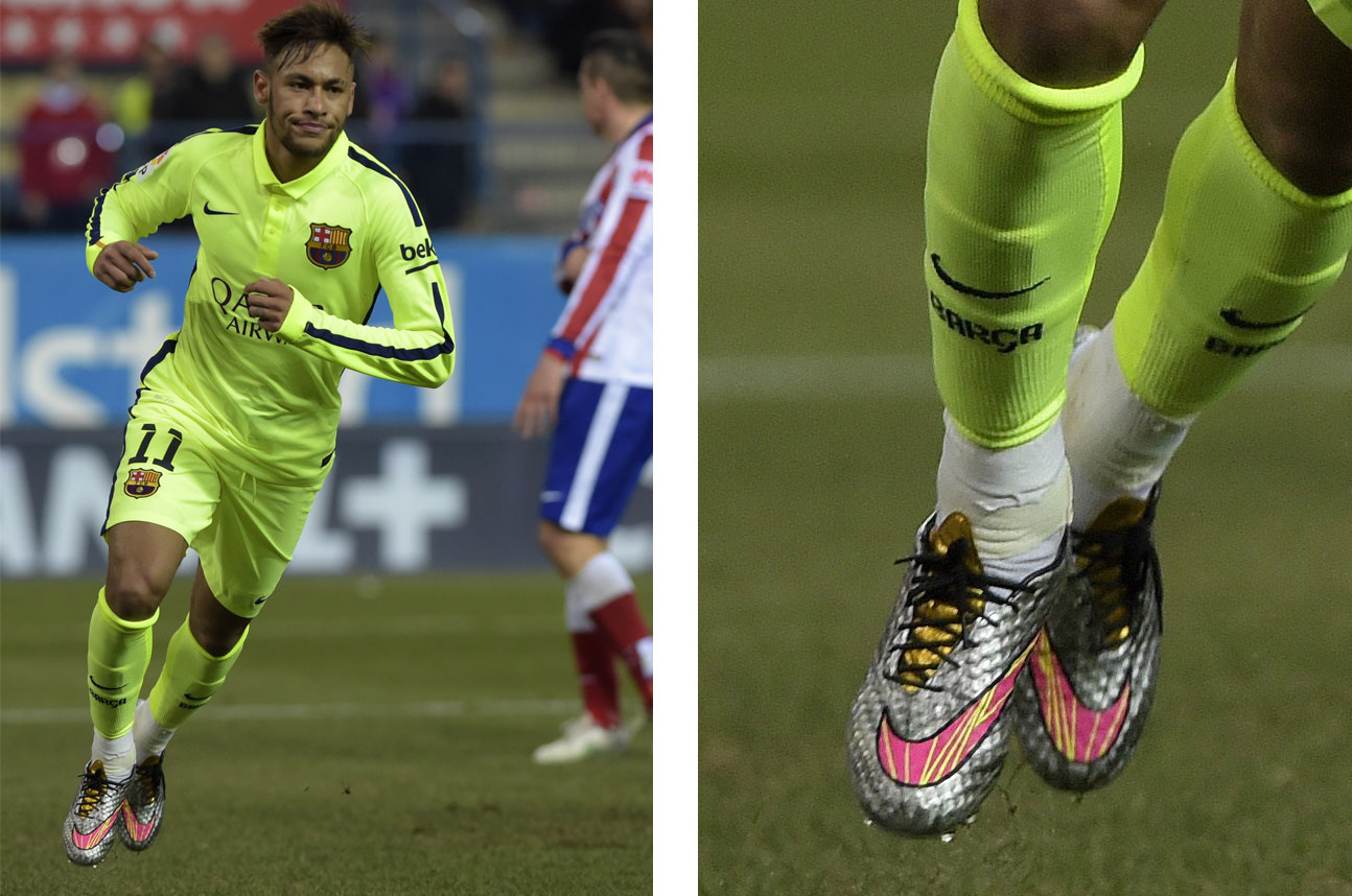 neymar silver boots