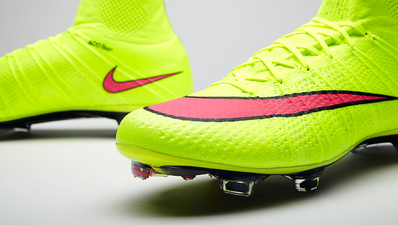 nike mercurial green and pink