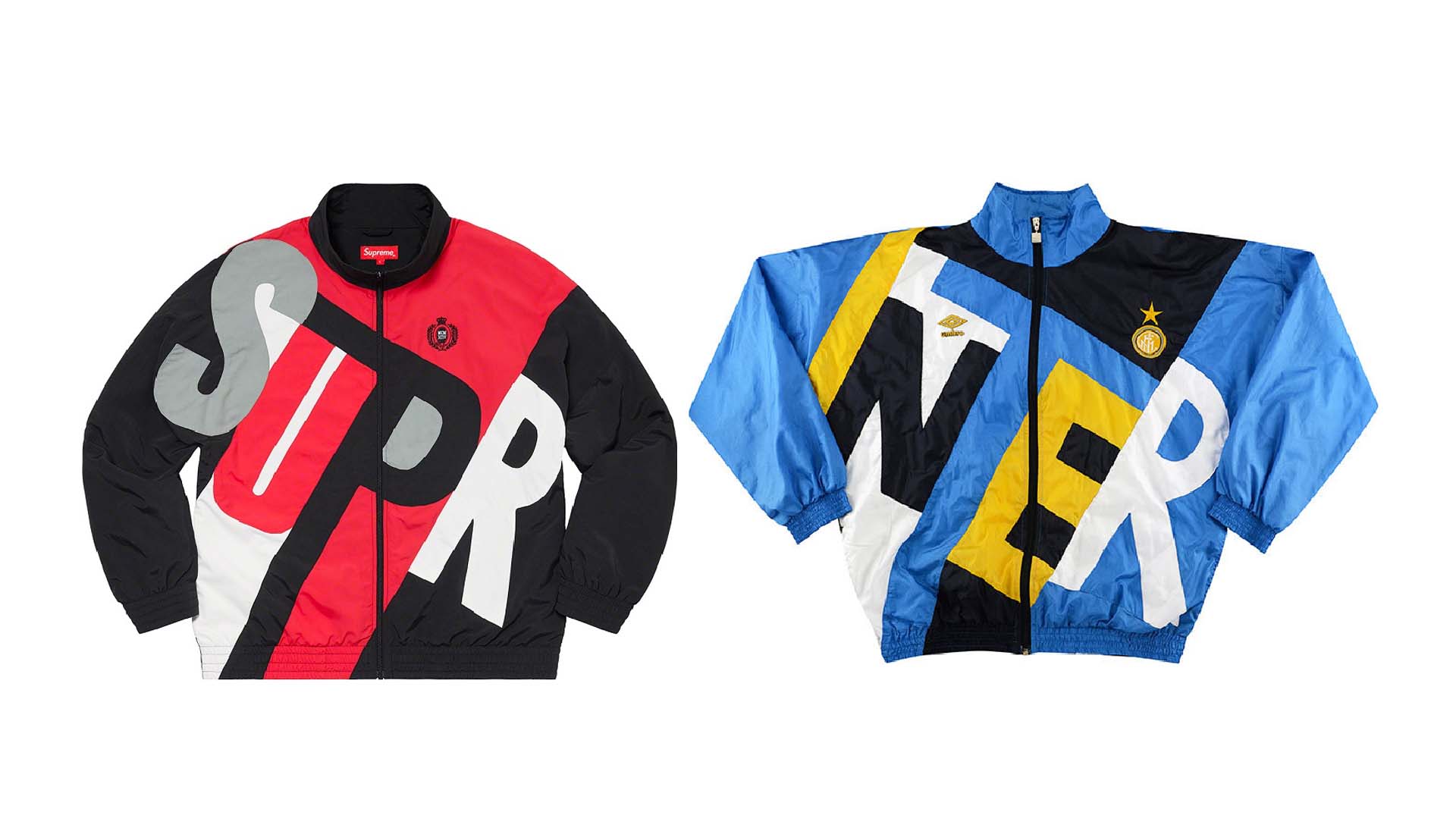 Supreme Produce Jacket In Homage To 90s Inter Design - SoccerBible