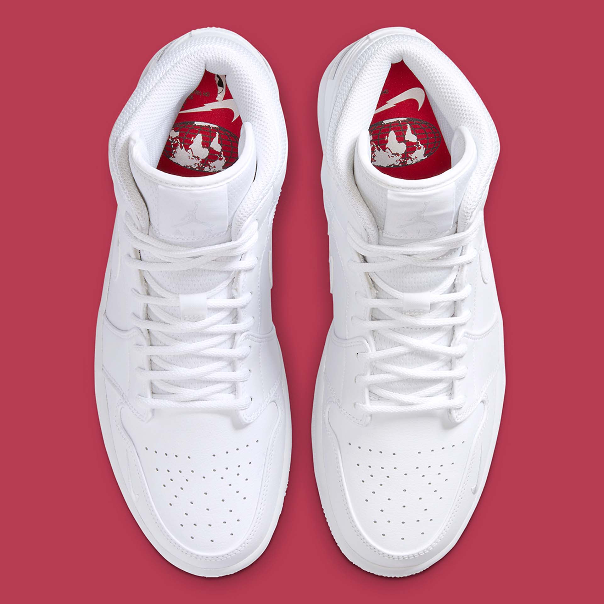 nike shoes white with red swoosh