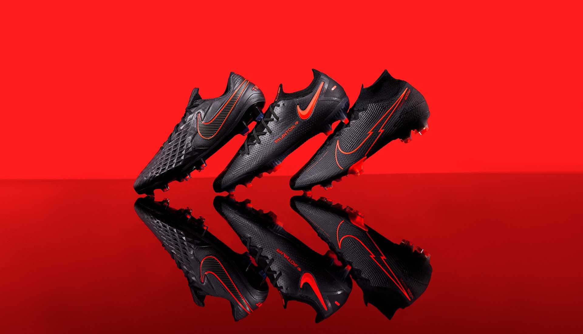 black phantom football boots