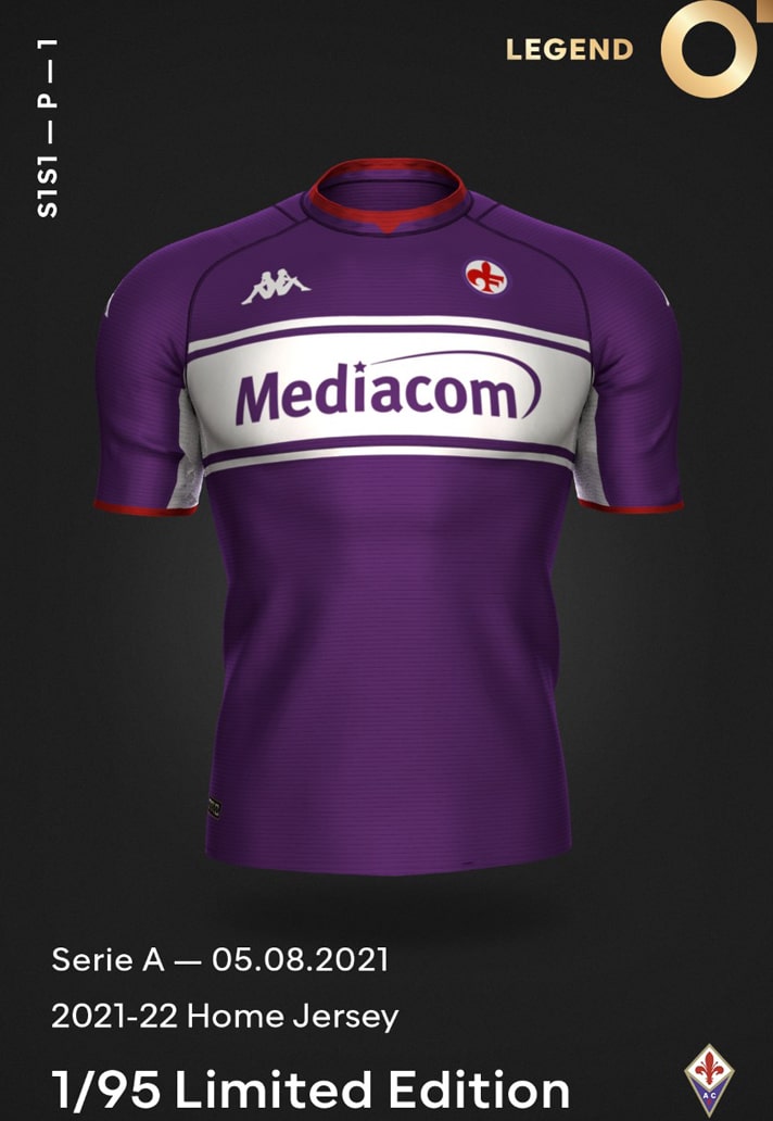 佛罗伦萨发布21/22赛季主客场以及第三、四球衣