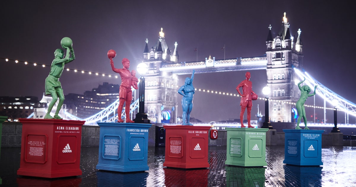 adidas Unveil Statues Of Female Athletes & ChangeMakers At Tower