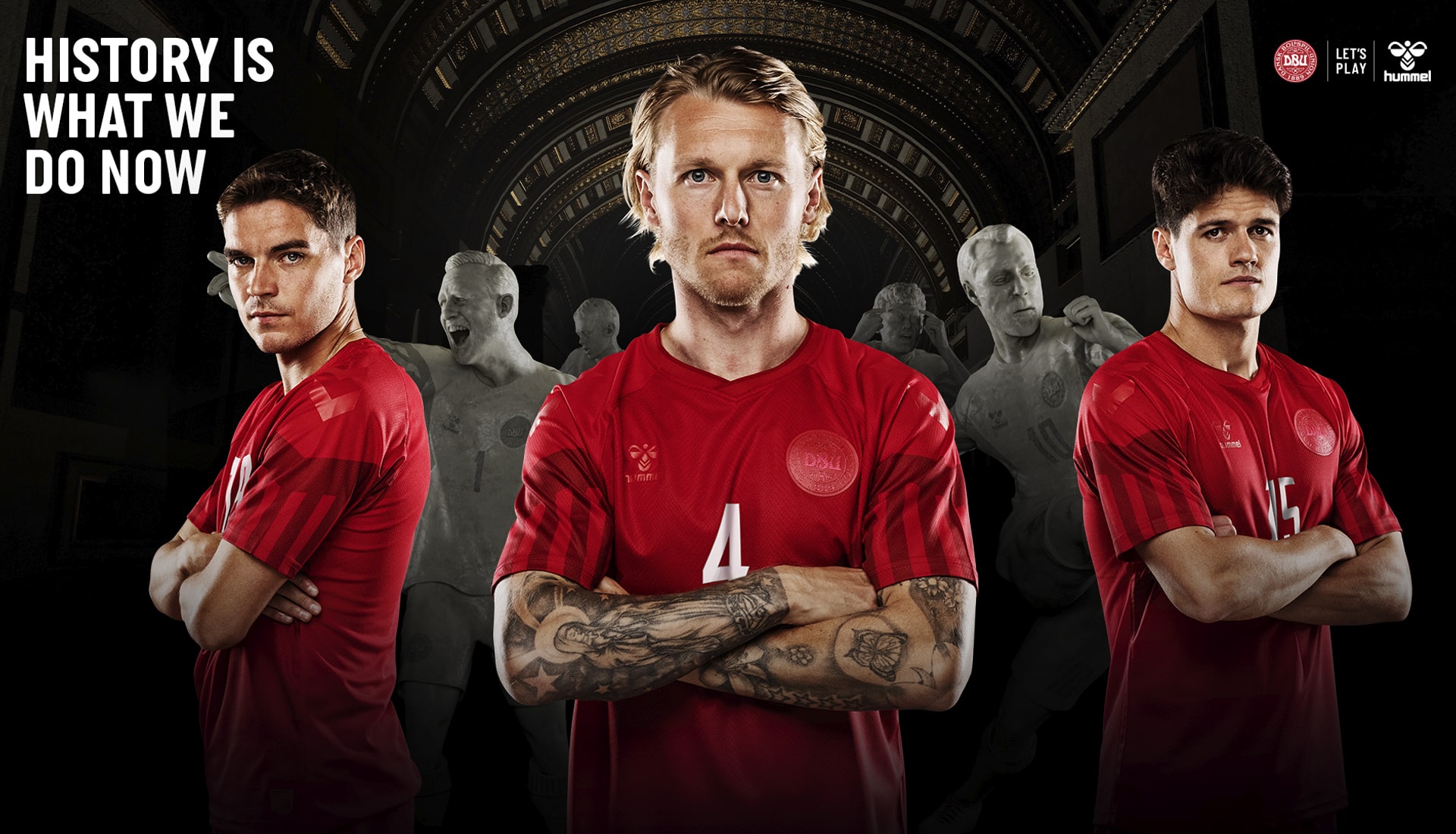 Denmark soccer legends' kits