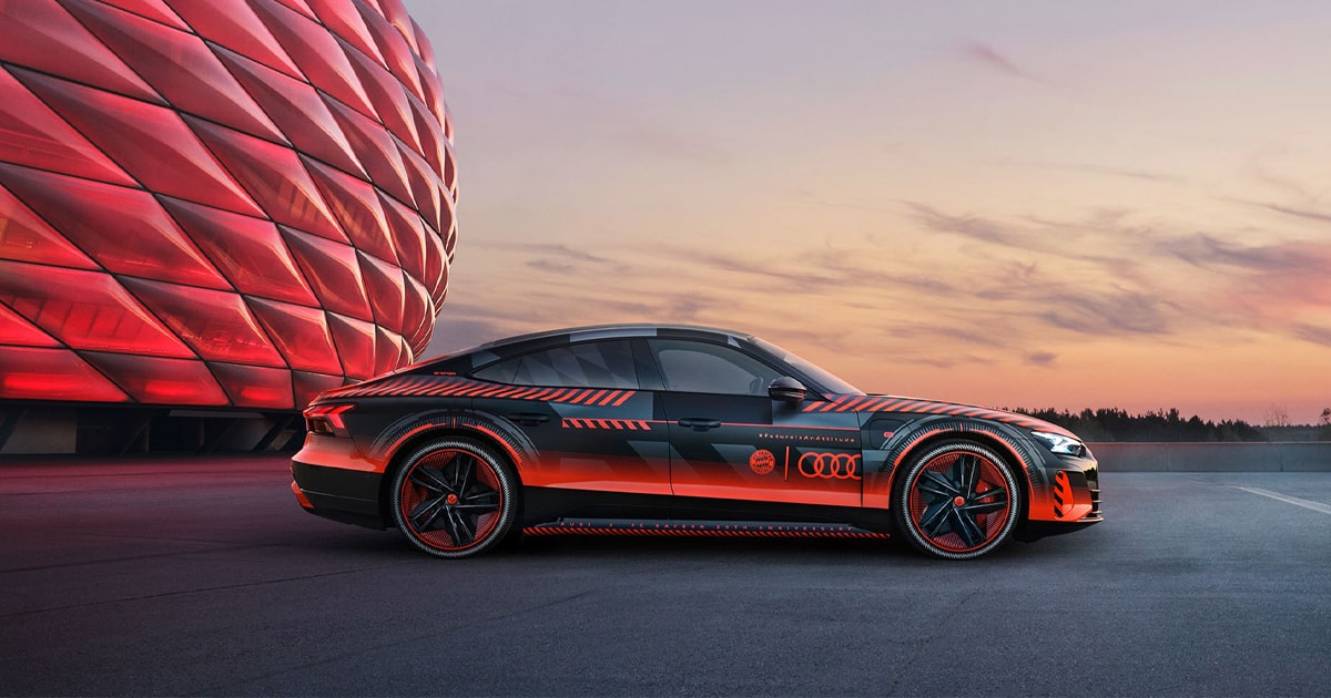 Audi & Bayern Munich Wrap RS E-Tron GT For 20th Anniversary Of