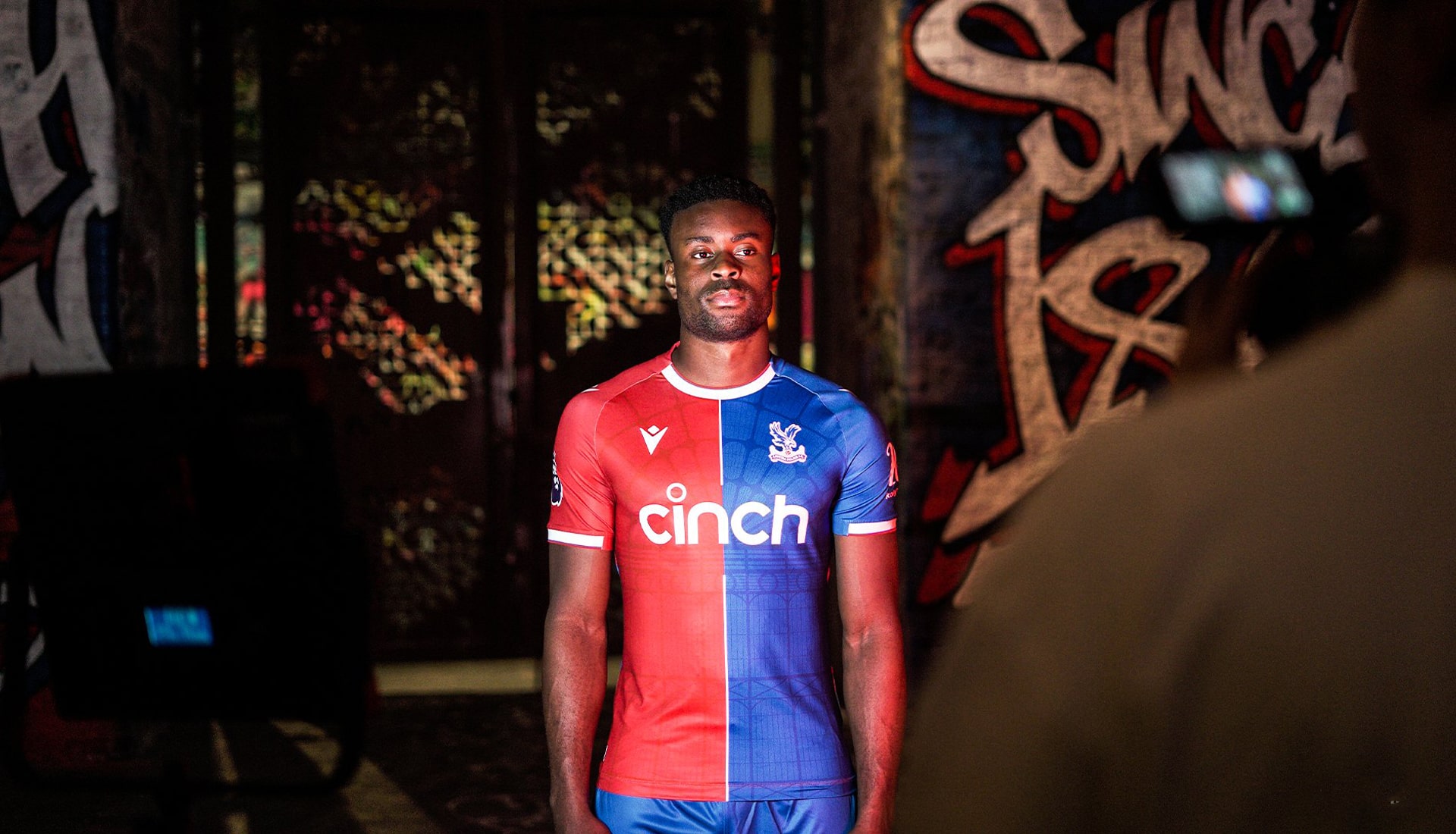 Crystal Palace Debut 23/24 Home Shirt From Macron - SoccerBible