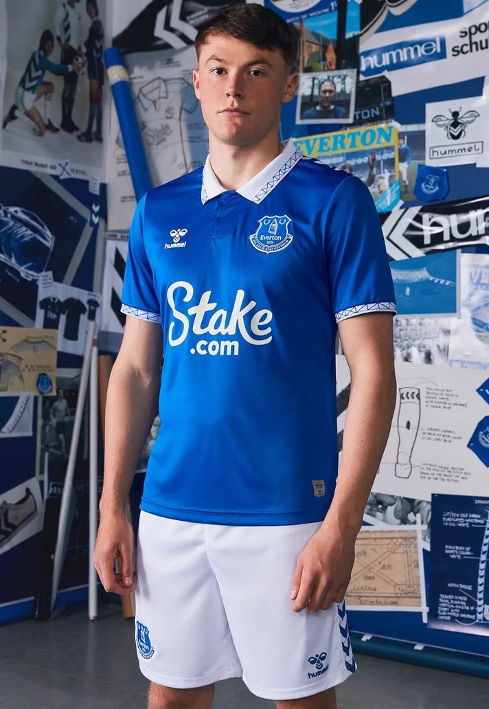 hummel发布埃弗顿23/24主场球衣