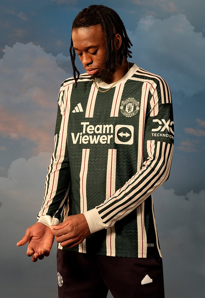 Green and stripes for Manchester United's 2023/24 adidas away