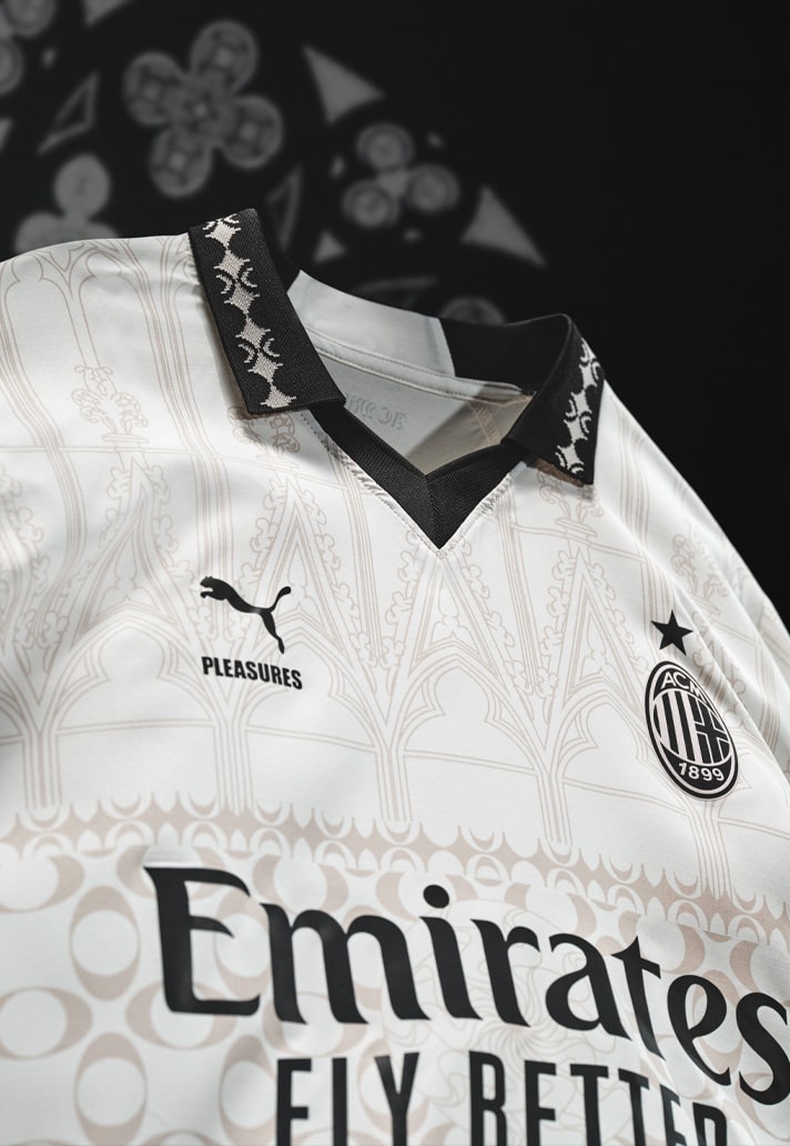 PUMA Collaborate With PLEASURES For AC Milan 23/24 Fourth Kits ...