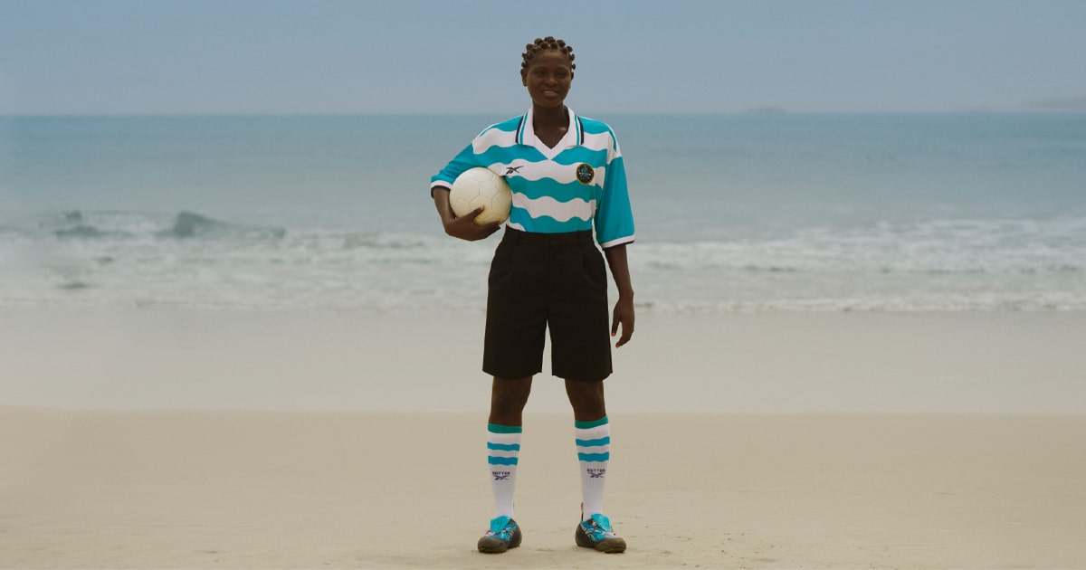 REEBOK X BOTTER SOCCER SOCKS AQUA BLUE main image 1