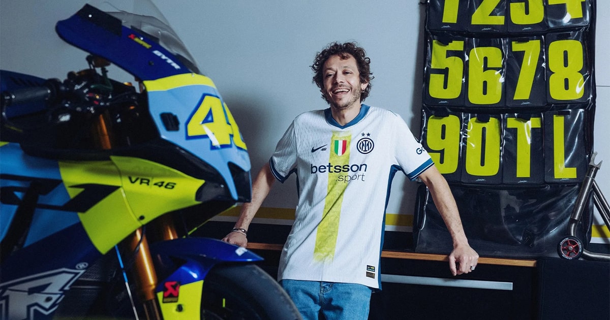 インテルミラン x ヴァレンティーノ・ロッシ　アウェイ　ユニフォーム w*l様 インテル ミラン x ヴァレンティーノ・ロッシ アウェイ