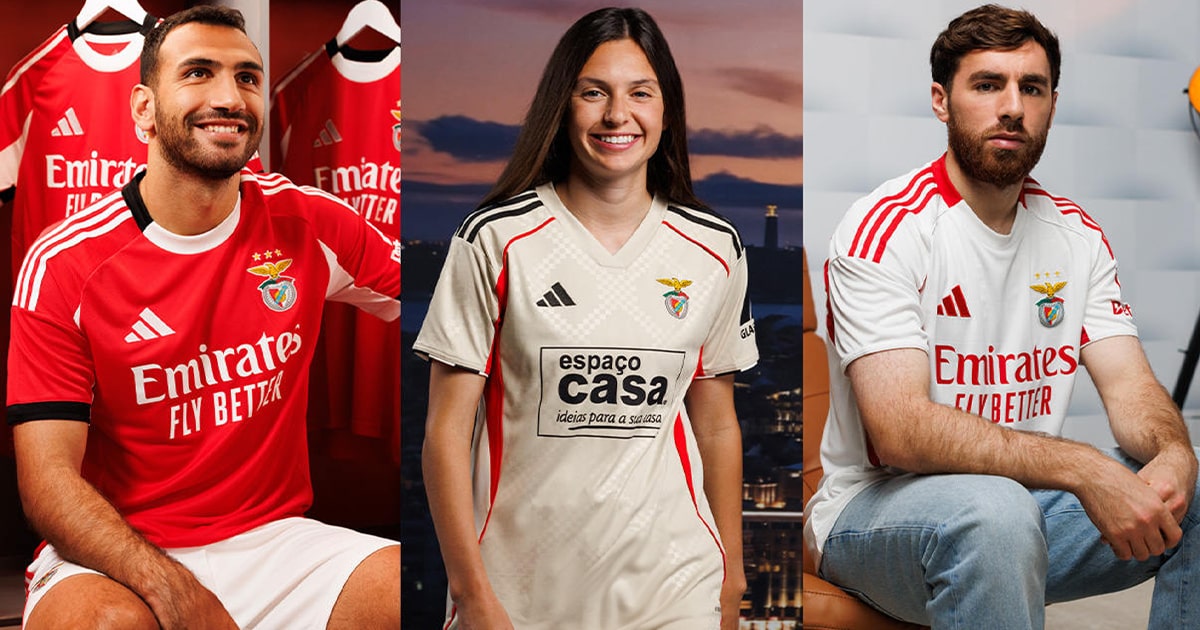 adidas & SL Benfica Drop 25/26 Kits That Celebrate Street