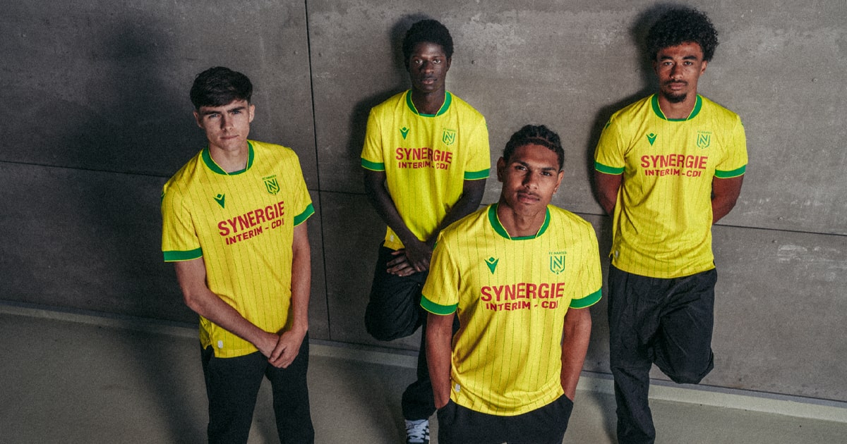 Maillot FC Nantes Domicile 2020/21 - Macron - Jaune - Taille L - Occasion