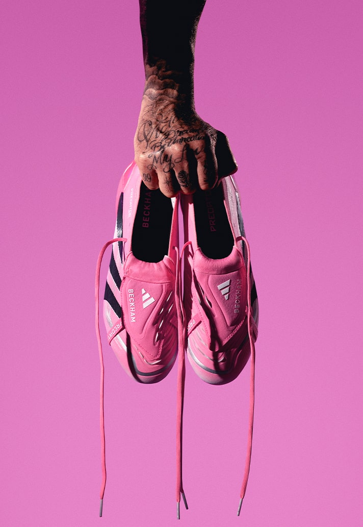 adidas Predator BECKHAM ピンク サッカーシューズ adidas PREDATOR ELITE Fold-Over Tongue Firm Ground Football
