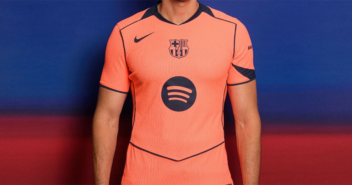 Orange Is Back For Barcelona's 25/26 Third Shirt From Nike