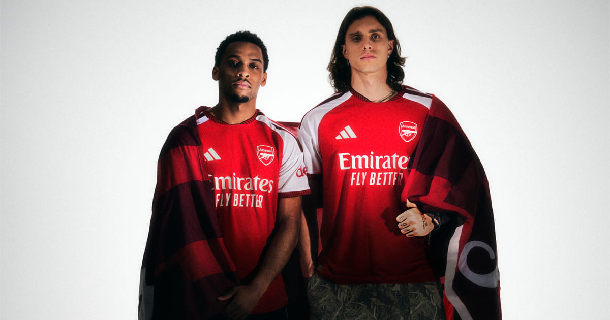 Arsenal and adidas Drop 26/27 Home Shirt - SoccerBible