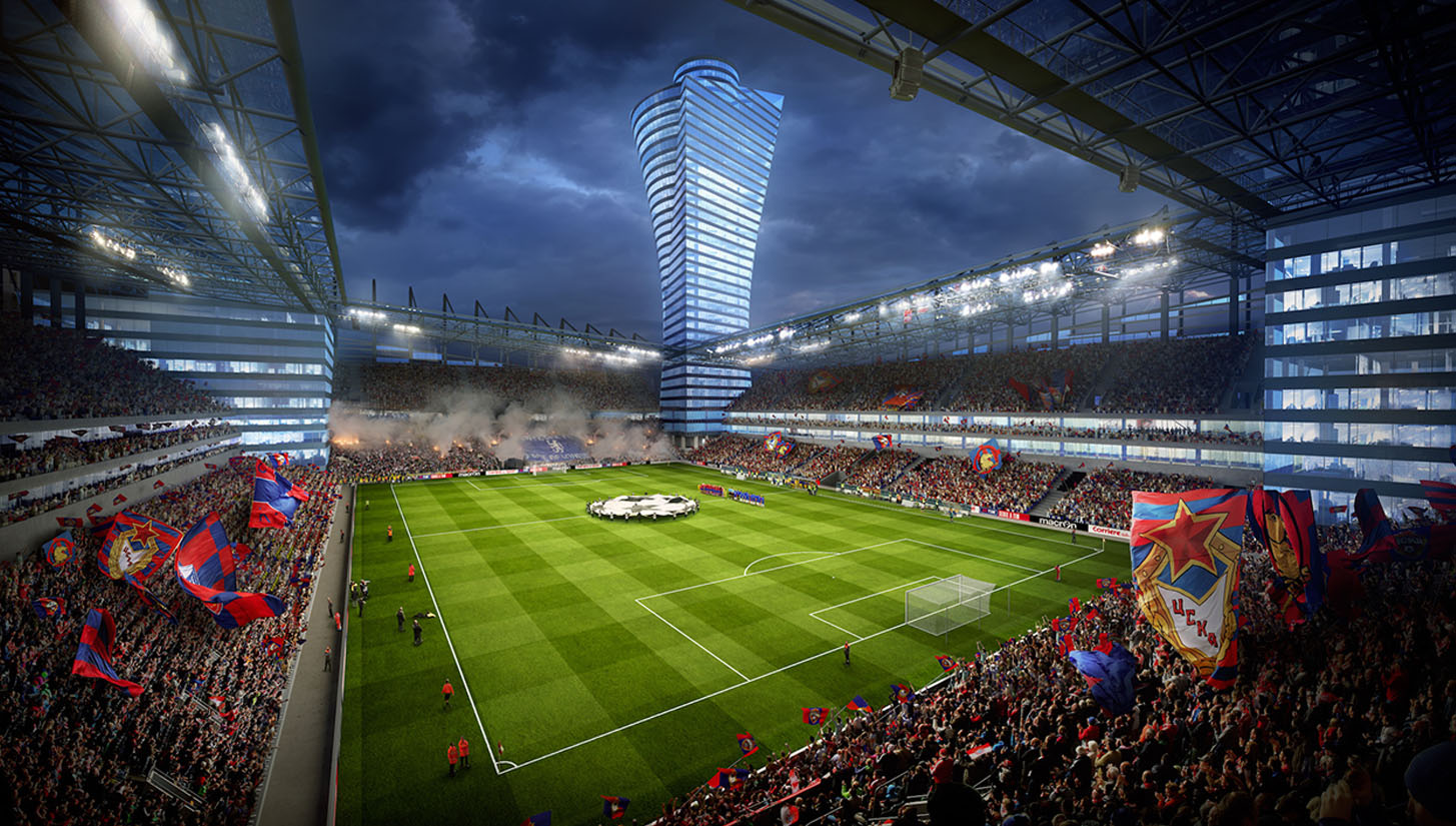 CSKA Stadium Renderings by Cubic Meter - SoccerBible