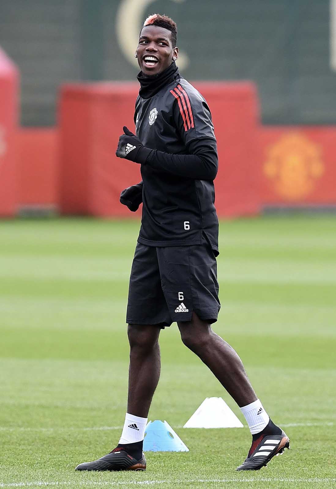 Paul Pogba Trains in adidas Predator 18+ Football Boots - SoccerBible