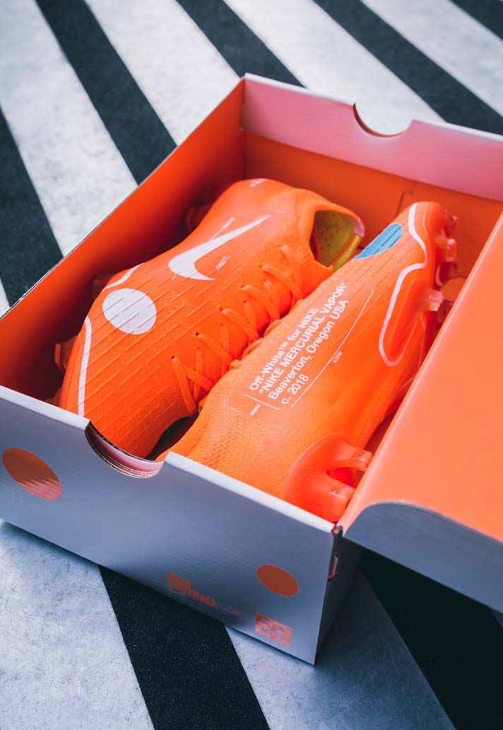 Virgil Abloh Reveals Custom Off-White x Nike Goalkeeper Gloves - SoccerBible