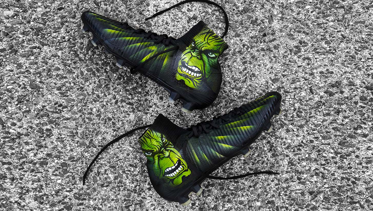 hulk football cleats