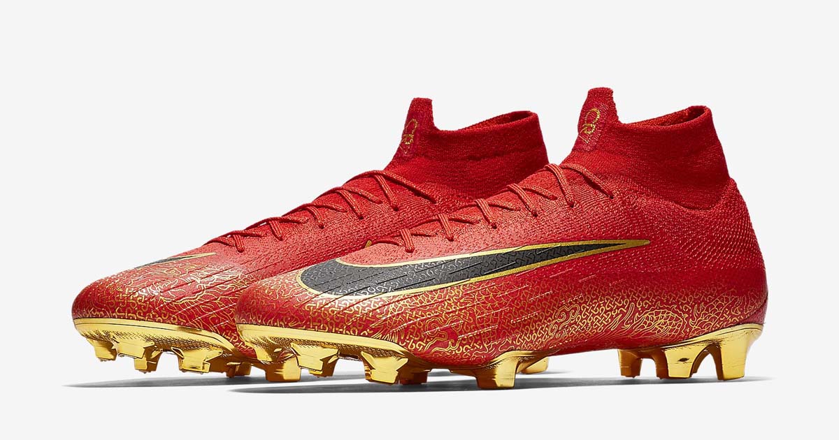 cr7 shoes red