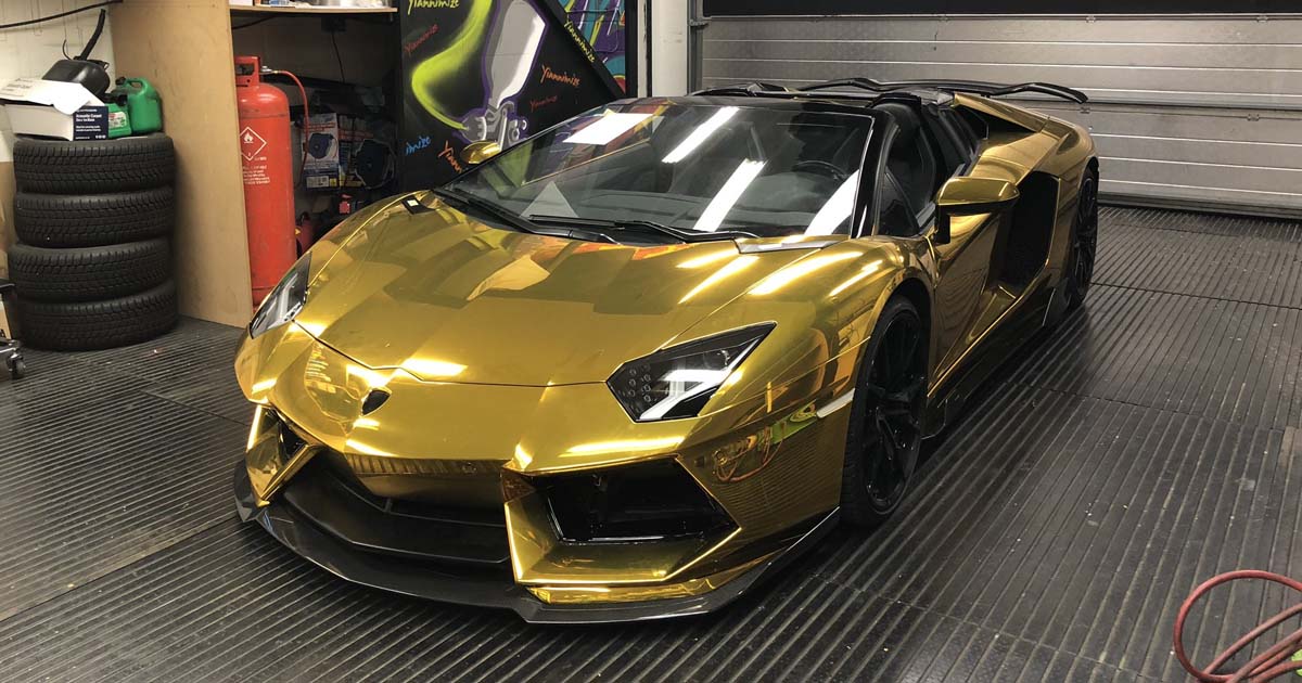 Aubameyang Gets His Lamborghini Aventador Wrapped in 