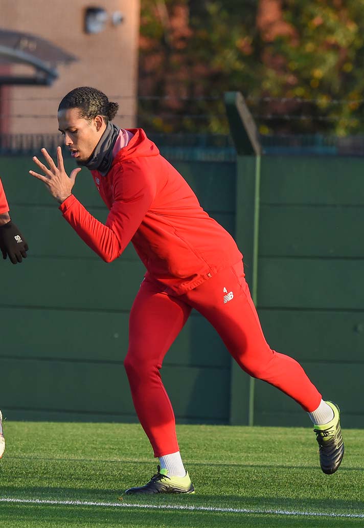 Virgil van Dijk Trains In Upcoming 