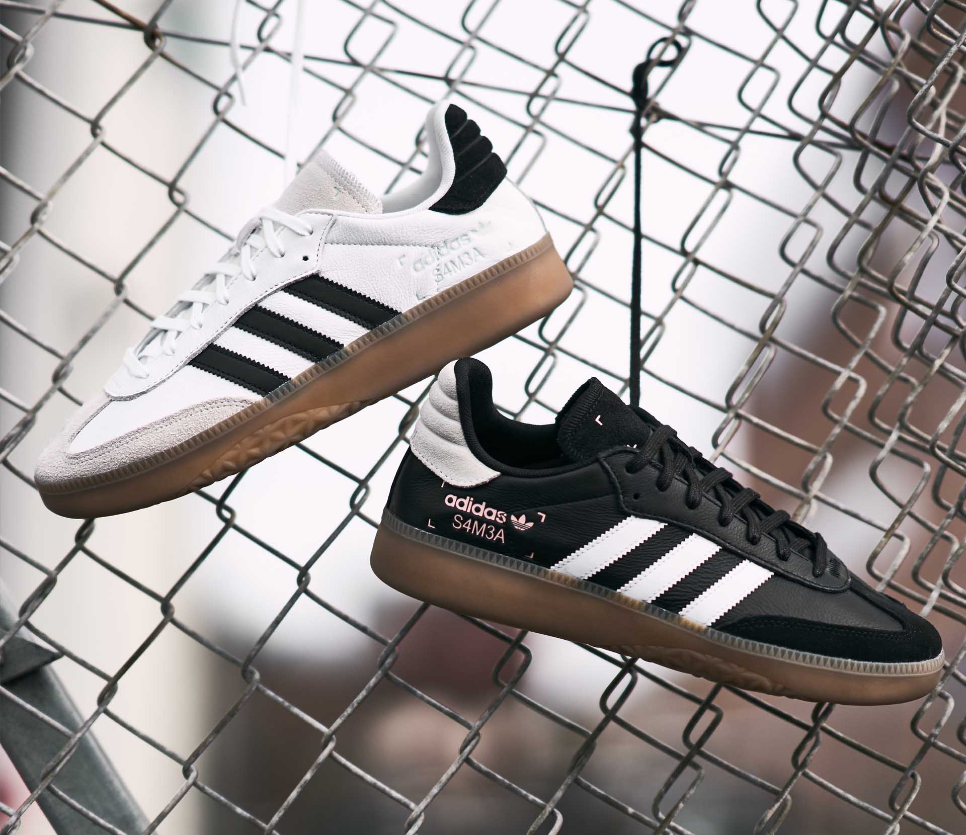 adidas samba rm black white