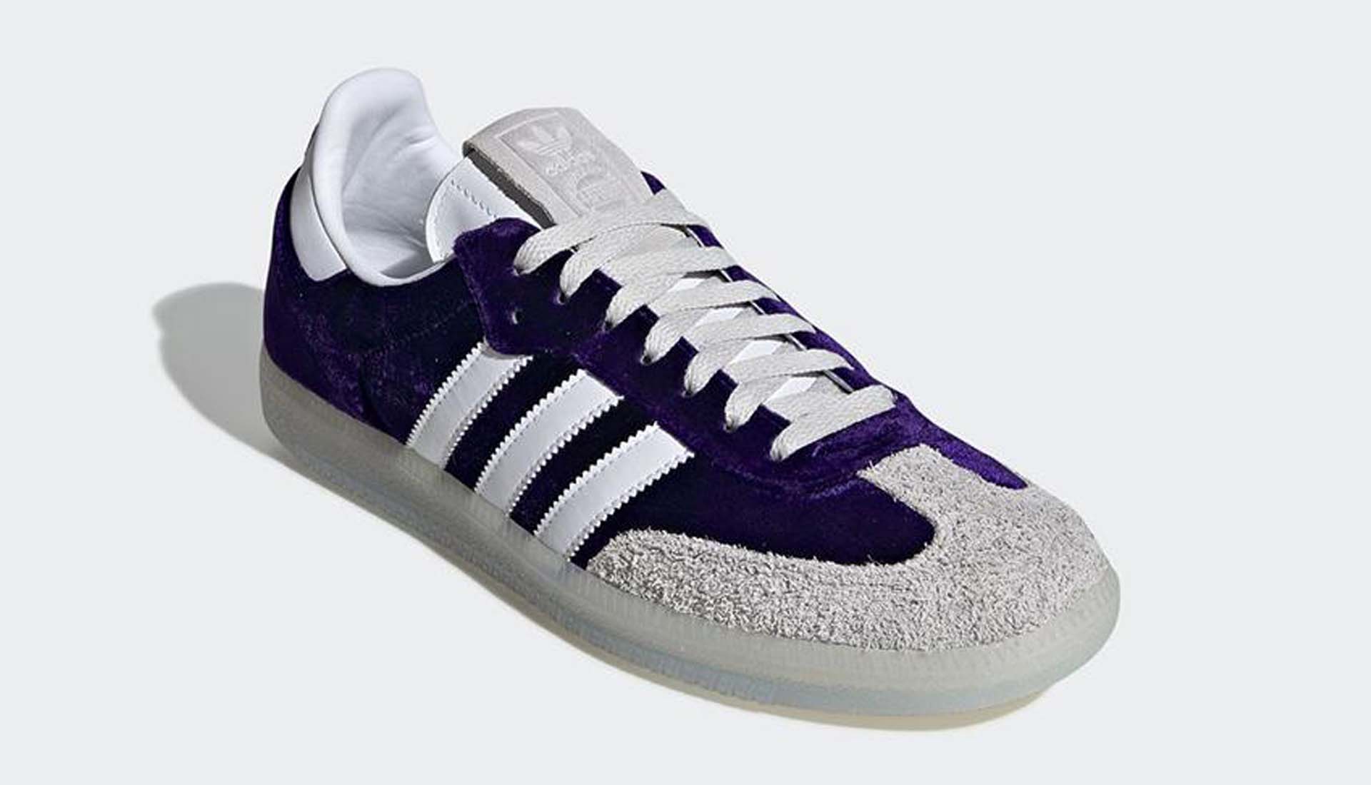 adidas samba purple suede