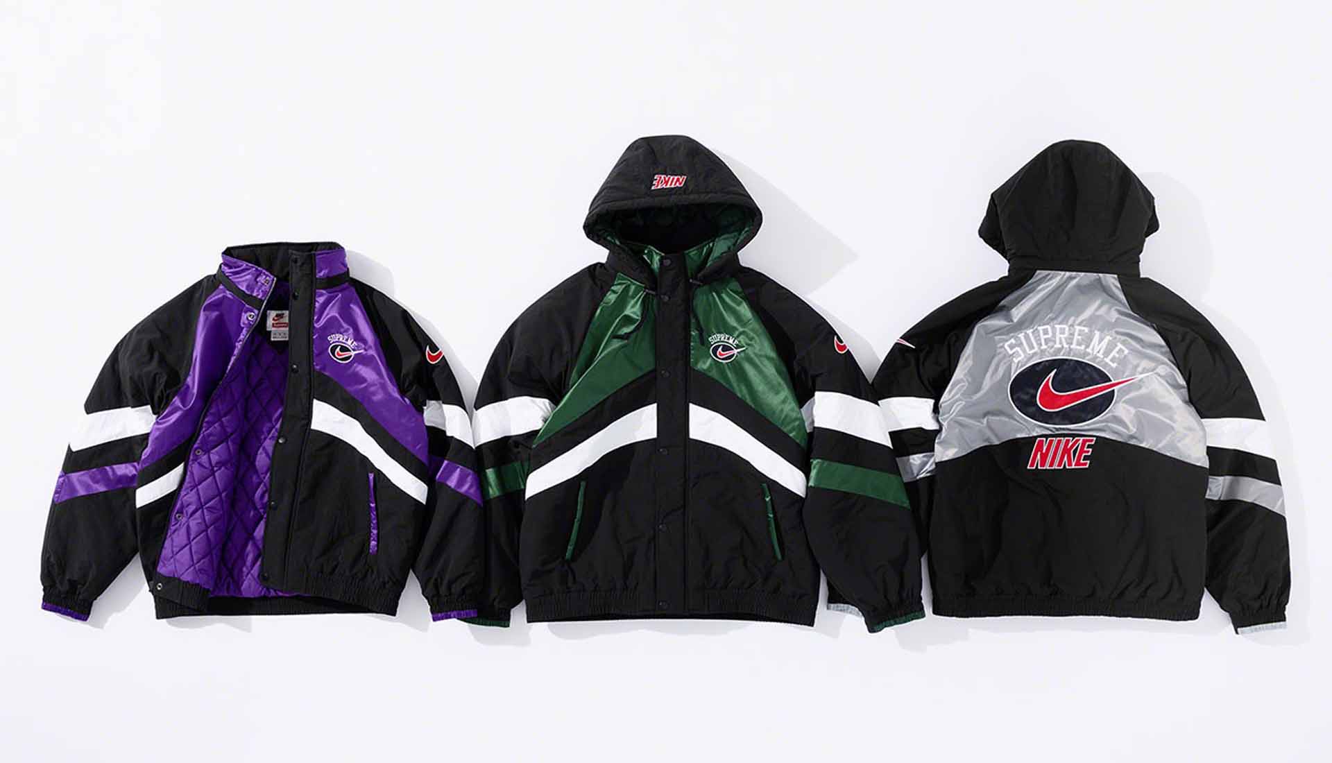 nike supreme purple jacket