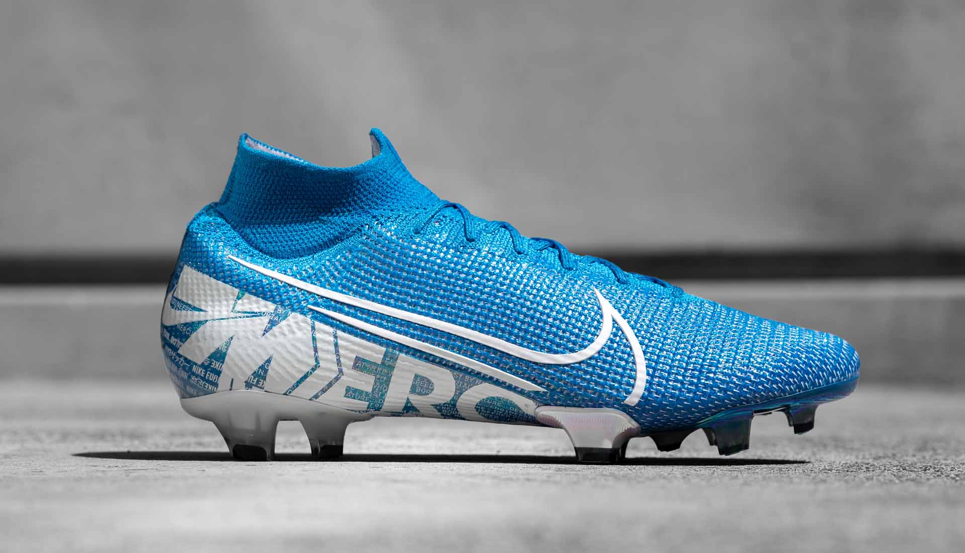 blue nike boots